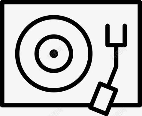 录音机dj音乐图标图标