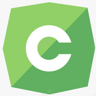 cms-icon-斜切-绿-C白图标