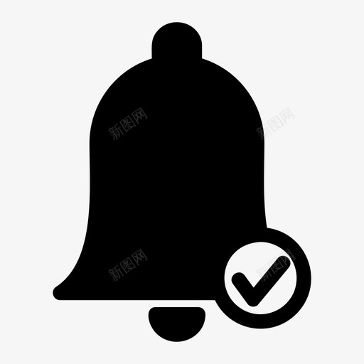 闹钟铃声通知图标svg_新图网 https://ixintu.com 提醒 通知 铃声 闹钟