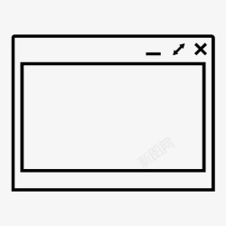 窗口处理浏览器应用程序窗口撰写图标高清图片