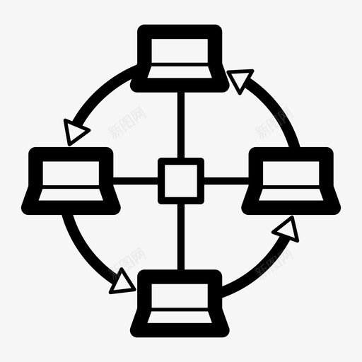 机器二机器数据通讯计算机图标svg_新图网 https://ixintu.com 大数据 机器二机器数据 计算机 设备 通讯