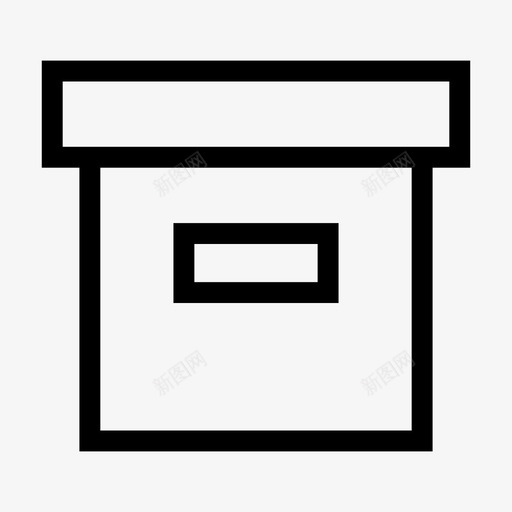 盒子档案数据存储图标svg_新图网 https://ixintu.com 存储盒 数据存储 档案 盒子