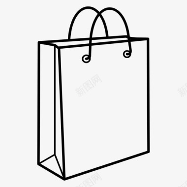 购物袋礼品包装图标图标