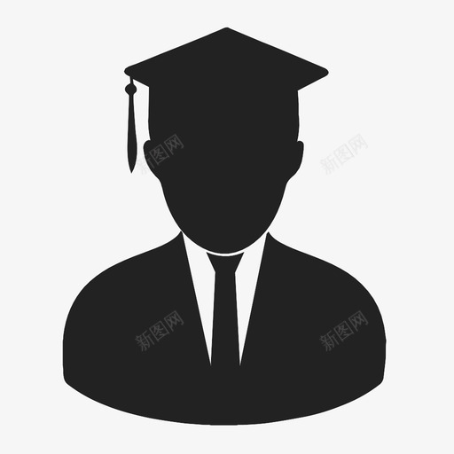 学生图标帽子毕业生svg_新图网 https://ixintu.com 个人资料 学生图标 帽子 毕业生 男性