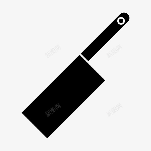 刀切肉刀烹饪图标svg_新图网 https://ixintu.com 刀 切肉刀 厨房 厨房用具 厨房雕文 烹饪
