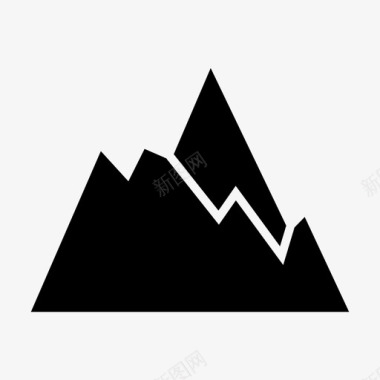 火山山岩石图标图标