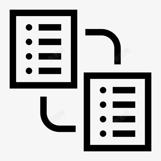 数据传输架构数据库图标svg_新图网 https://ixintu.com 数据传输 数据库 数据库和服务器 架构 网络