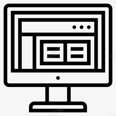 软件开发管理面板计算机程序图标图标