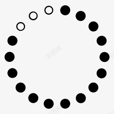 圆圈810充电图标图标