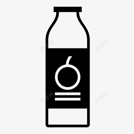 果汁瓶装早餐图标svg_新图网 https://ixintu.com 早餐 果汁 瓶装 维生素