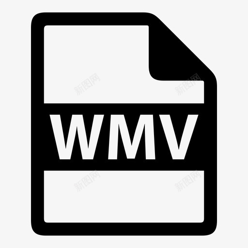 wmv文件文件格式图标svg_新图网 https://ixintu.com wmv 文件 文件格式 文件类型