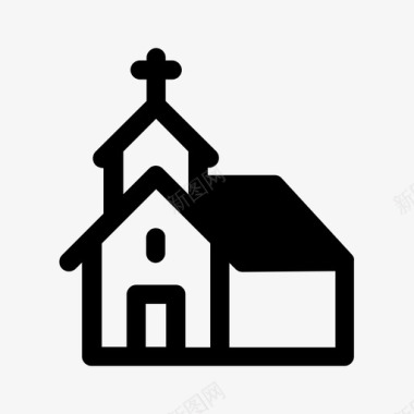 教堂基督教圣餐图标图标