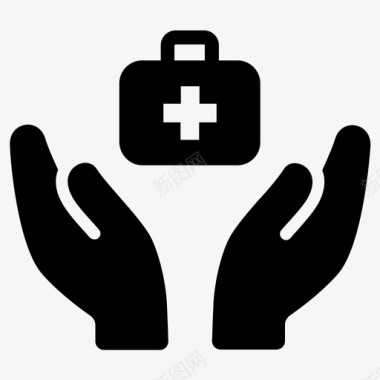 急救箱医疗救护医疗包图标图标