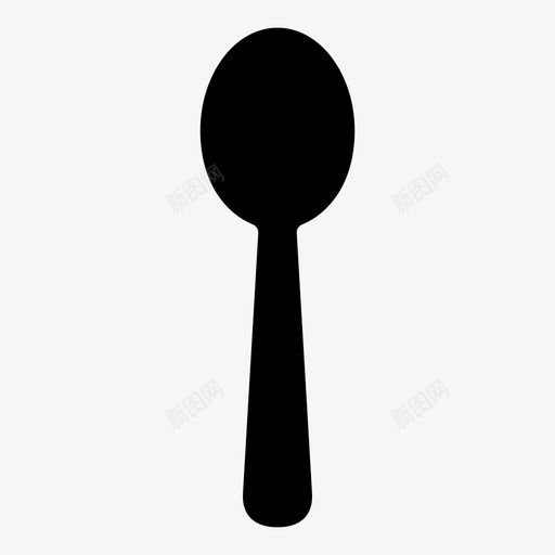 勺子早餐食物图标svg_新图网 https://ixintu.com 勺子 厨房 早餐 食物 餐厅