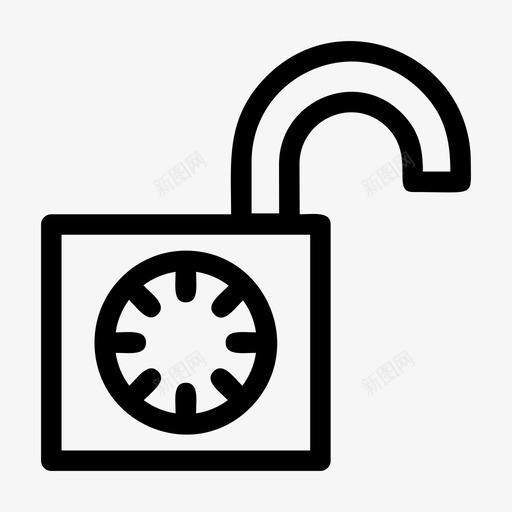 开锁钥匙上锁图标svg_新图网 https://ixintu.com 上锁 保护 开锁 挂锁 钥匙