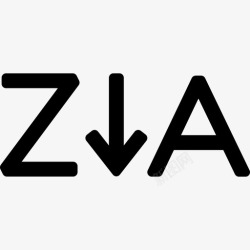 字母升序排序形状降序字母排序形状数据库图标高清图片