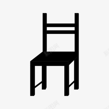 椅子家具旧椅子图标图标
