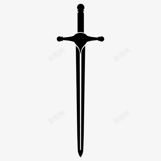 剑中世纪武器图标svg_新图网 https://ixintu.com 中世纪 剑 武器