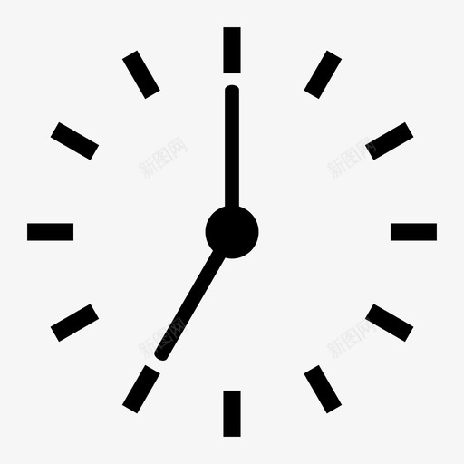 七点钟小时分钟图标svg_新图网 https://ixintu.com 七点钟 分钟 小时 时间 秒