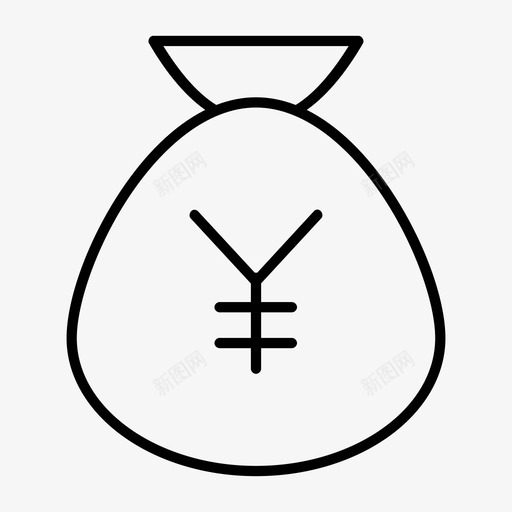日元包银行货币图标svg_新图网 https://ixintu.com 业务5薄 日元包 货币 银行