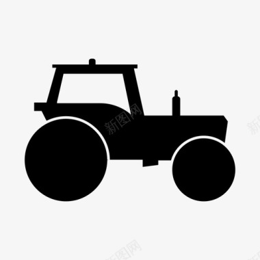 拖拉机农业机械图标图标