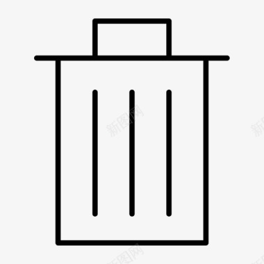 回收站罐头垃圾图标图标