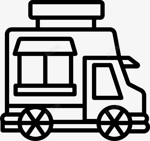 食品车食品运输食品类型图标svg_新图网 https://ixintu.com 食品类型 食品车 食品运输