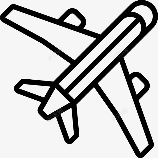 航空邮件飞机快递图标svg_新图网 https://ixintu.com 快递 物流 物流概要 航空邮件 飞机