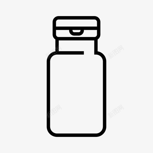 瓶子饮料容器图标svg_新图网 https://ixintu.com 包装 容器 瓶子 饮料