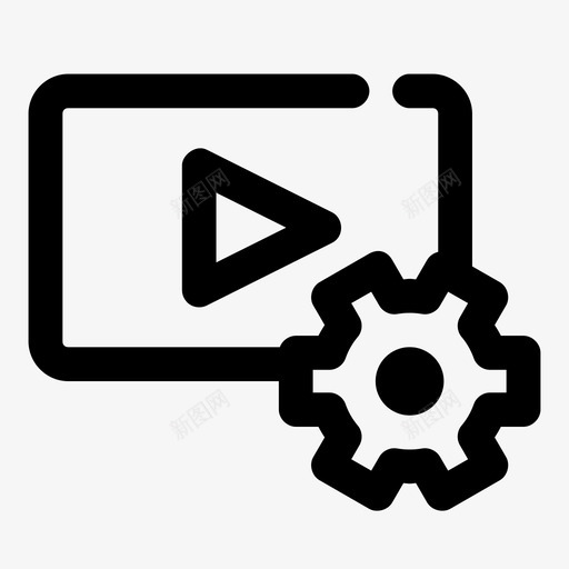 视频设置电影选项图标svg_新图网 https://ixintu.com 分辨率 电影 视频设置 选项