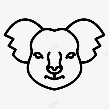 考拉动物脸图标图标