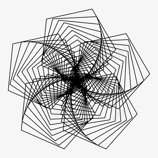 五边形图案花图标svg_新图网 https://ixintu.com 五边形 几何 几何学 几何形状 图案 旋转 花