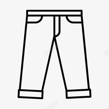 裤子时装牛仔裤图标图标