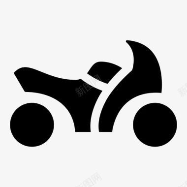摩托车交通工具旅游图标图标