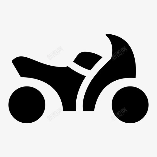 摩托车交通工具旅游图标svg_新图网 https://ixintu.com 交通工具 摩托车 旅游