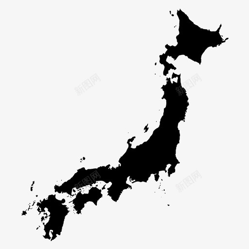 日本国家地图图标svg_新图网 https://ixintu.com 国家 国家概况 地图 日本