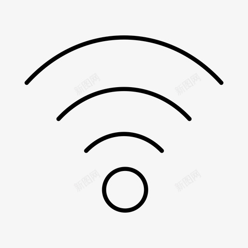wifi信号互联网连接wifi接入图标svg_新图网 https://ixintu.com wifi信号 wifi接入 互联网连接