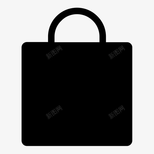 购物袋礼品包装图标svg_新图网 https://ixintu.com 包装 礼品 购物2 购物袋 零售
