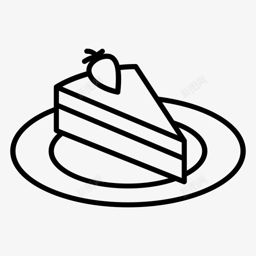 蛋糕蛋糕片奶油蛋糕图标svg_新图网 https://ixintu.com 奶油蛋糕 甜点 甜蛋糕 草莓蛋糕 蛋糕 蛋糕片