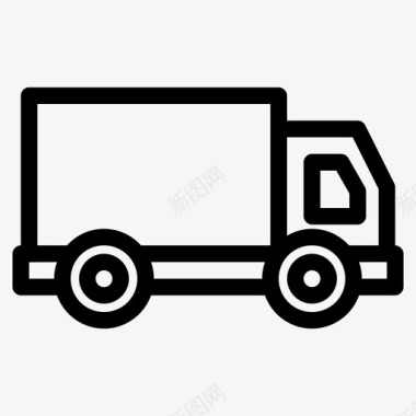 货车送货货运图标图标