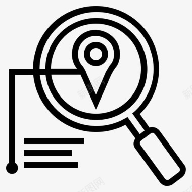 地理定位本地搜索本地搜索引擎优化图标图标