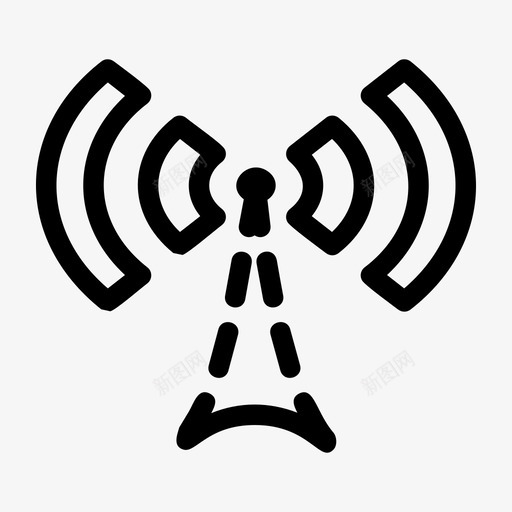 网络联网热点图标svg_新图网 https://ixintu.com 互联网 热点 移动 网络 联网