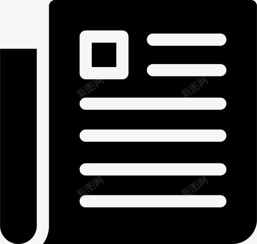 报纸文章标题图标svg_新图网 https://ixintu.com 报纸 报纸2 文章 杂志 标题