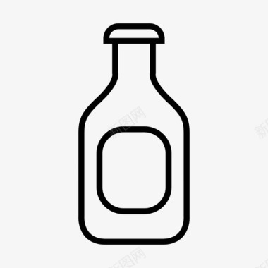 瓶饮料容器图标图标