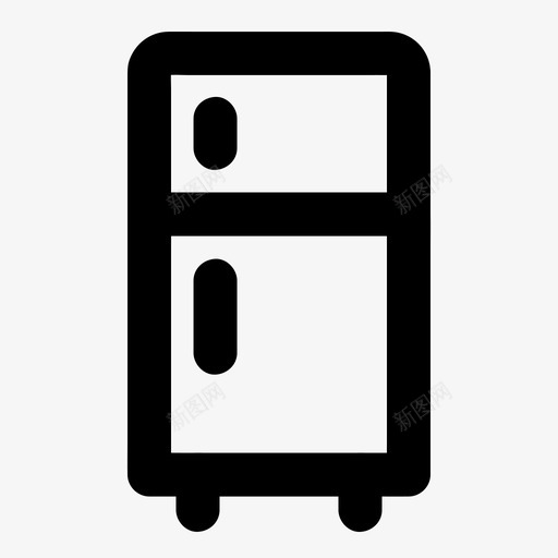 冰箱电器冷冻机图标svg_新图网 https://ixintu.com 冰箱 冷冻机 电器