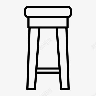 凳子台凳家具图标图标
