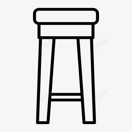 凳子台凳家具图标svg_新图网 https://ixintu.com 凳子 台凳 室内 家具 木凳