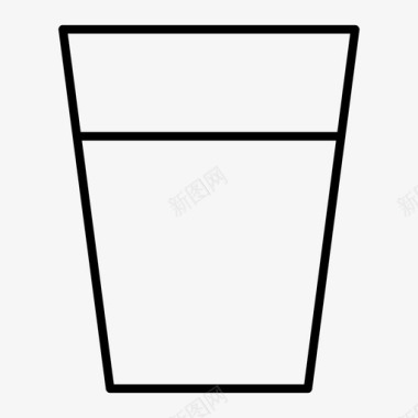 玻璃饮料饮用玻璃图标图标