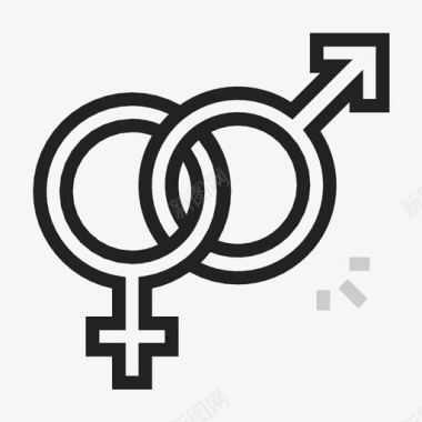 性别能量爱情性图标图标