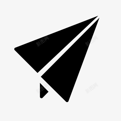 纸飞机飞机童年图标svg_新图网 https://ixintu.com 信息 发送 折纸 童年 纸飞机 飞机